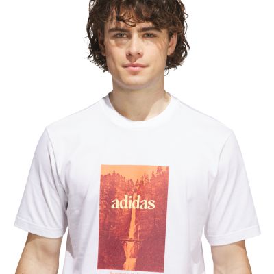 4. Koszulka męska adidas Waterfall Graphic biała KH0398