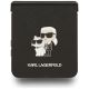 5. Etui Karl Lagerfeld Saffiano Karl&Choupette Pin na Samsung Galaxy Z Flip 7 - czarne