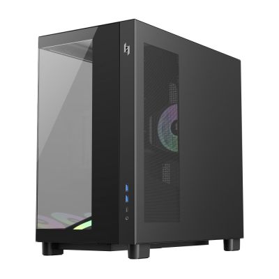 10. GameMax NEX C53 BK zabezpieczenia & uchwyty komputerów Czarny