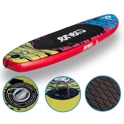 2. ZESTAW - DESKA SUP 135KG DMUCHANA ENERO 300x76x15CM BLACK