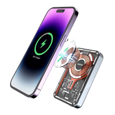 12. Dudao TGK1 powerbank z ładowarką bezprzewodową MagSafe 20W 10000mAh czarny (TGK1-czarny)