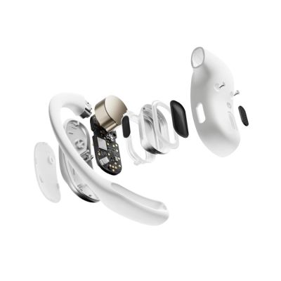 8. Słuchawki douszne bezprzewodowe Shokz OpenFit Air, white