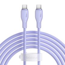 Kabel Baseus Pudding 100W USB-C - USB-C 2m - fioletowy