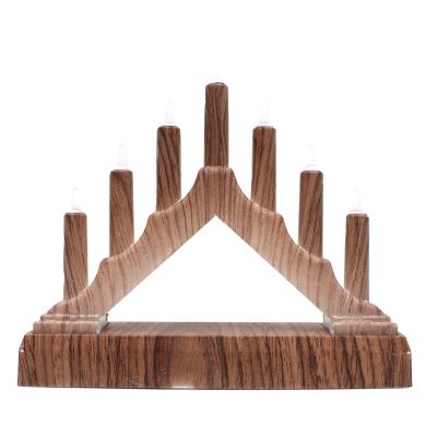 3. ŚWIECZNIK ADWENTOWY 15,5x3,2x13,5CM 7 LED ZASILANY NA BATERIE KLON