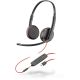 9. Poly Blackwire 3225 Stereo USB-C Headset +3.5mm Plug +USB-C/A Adapter (Bulk)