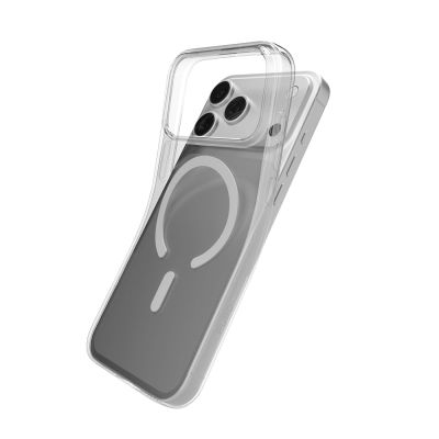 11. Etui Puro 0.3 MAG Ultra-Slim TPU kompatybilne z MagSafe na iPhone 17 Pro - przezroczyste
