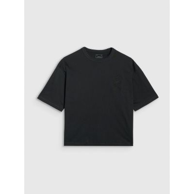 5. T-shirt oversize z nadrukiem damski 4F 4FRSS25TTSHF2979-20S