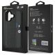 8. Etui BMW M Perforated Tricolor Detail Line na iPhone 16 - ciemnoszare