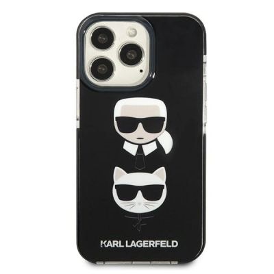 3. Etui Karl Lagerfeld Karl&Choupette Head na iPhone 13 Pro / iPhone 13 - czarne
