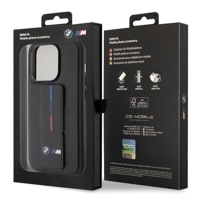 8. Etui BMW Grip Hot Stamp na iPhone 15 Pro - czarne