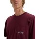 3. Billabong Stacked Arch Tee EBYZT00175-RSN0 Bordowe L