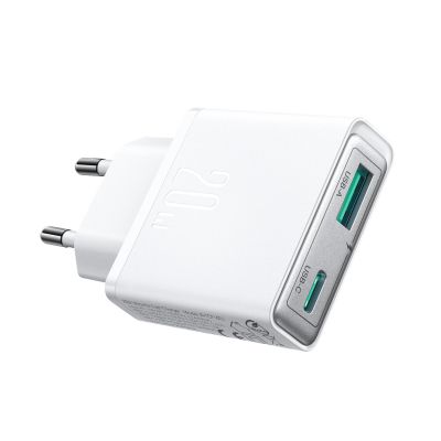 6. Ładowarka sieciowa Joyroom JR-TCF14 20W USB-A USB-C supercienka - biała