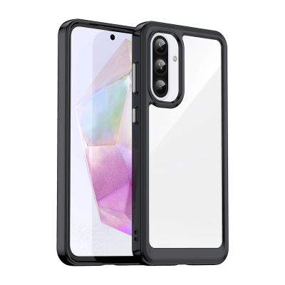 Etui Outer Space Case do Samsung Galaxy A26 pokrowiec z elastyczną ramką - czarne