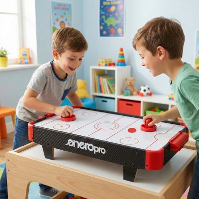 14. STÓŁ GRA CYMBERGAJ AIR HOCKEY 60x32,5x14CM CZARNY ENERO PRO