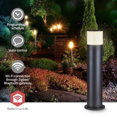 13. Lampa zewnętrzna Nedis ZBLOP10RGBW Smartlife RGB Zigbee 3.0 10 + 4W