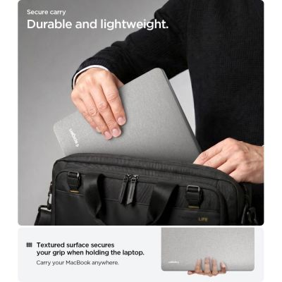 8. Etui Spigen Urban Fit na MacBook Pro 14" 2021 / 2023 / 2024 / 2025 / 2026 - szare
