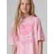 3. T-shirt bawełniany dziewczęcy 4F 4FJRSS26TTSHF3911-56A