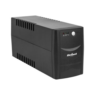 2. Zasilacz awaryjny UPS REBEL model Micropower 600 ( offline, 600VA / 360W , 230 V , 50Hz )