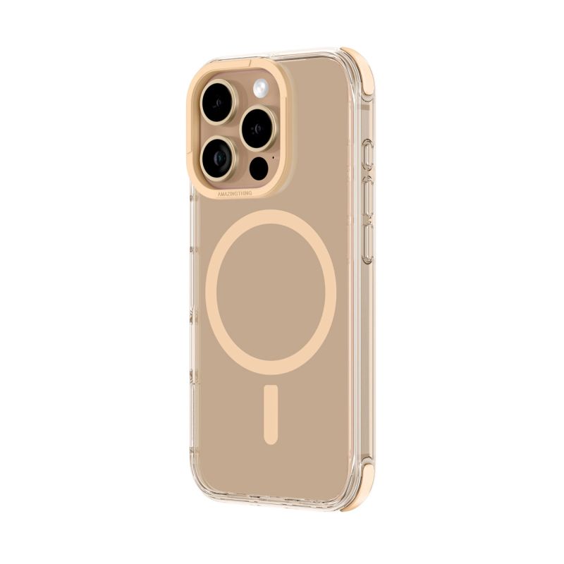 3. Etui silikonowe AMAZINGTHING Omni Mag Case do iPhone 16 Pro - różowe złoto