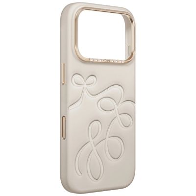 3. Etui UNIQ Coehl Cloude Magnetic Charging na iPhone 18 Pro / 17 Pro - beżowe