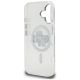 7. Etui Karl Lagerfeld IML Glitter Karl & Choupette Sketch Logo MagSafe do iPhone 16 - przezroczyste