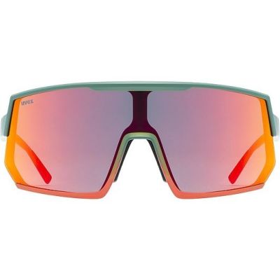 2. Uvex sportstyle 235 Okulary do wielu sportów Unisex Półobwódkowe Zielony, Czerwony