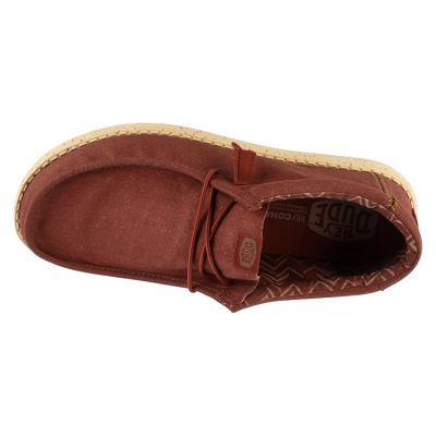 3. Hey Dude Wally Stretch Canvas 40700-7BH Czerwone 41