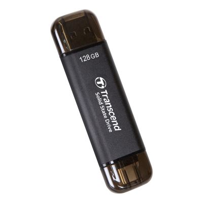 3. Transcend ESD310C Technologia Thunderbolt 128 GB USB Type-A / USB Type-C USB 3.2 Gen 2x2 Czarny