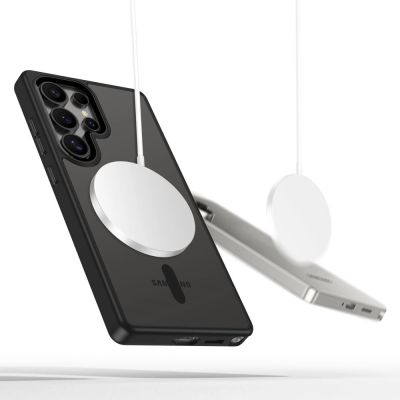 2. Etui Tech-Protect MagMat MagSafe na Samsung Galaxy S25 Ultra - przezroczysto-czarne