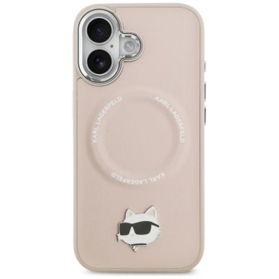 3. Etui Karl Lagerfeld Choupette Pin MagSafe do iPhone 17 - różowe