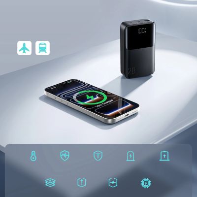16. Powerbank Joyroom JR-QP192 Star Series Mini 20000mAh 22,5W z wyświetlaczem cyfrowym - czarny