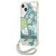 2. Etui Guess Flower Strap na iPhone 13 mini - zielone