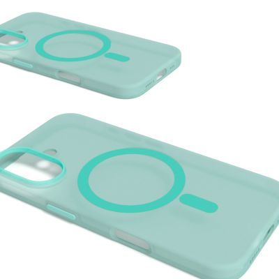 3. Etui silikonowe Puro Daylight MagSafe do iPhone 16 - zielone