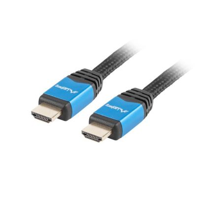 2. Kabel Lanberg Premium CA-HDMI-20CU-0010-BL (HDMI M - HDMI M; 1m; kolor czarny)
