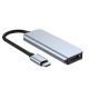 4. HUB Tech-Protect V2 4w1 USB-C - USB-A 3.0 / USB-A 2.0 / USB-C / HDMI - szary