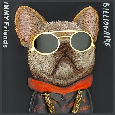 7. Etui Nimmy Glasses Cool Dog do iPhone 15 Pro - czarne