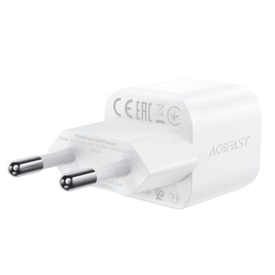 3. Ładowarka sieciowa Acefast A73 Mini PD 20W GaN + kabel USB-C - biała