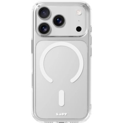 Etui Laut Crystal Fluro MagSafe na iPhone 17 Pro Max - przezroczysto-szare