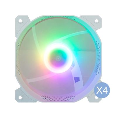 10. Montech AIR 100 ARGB, Micro-ATX, szkło hartowane - białe