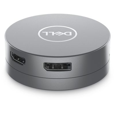 2. DELL DA305 Przewodowa USB 3.2 Gen 2 (3.1 Gen 2) Type-C Srebrny