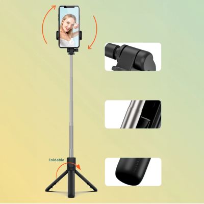 13. Wozinsky selfie stick WRY1S teleskopowy tripod 0.7m na telefon - czarny