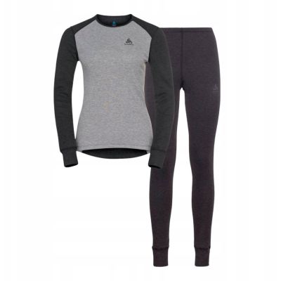 Bielizna termoaktywna - zestaw Odlo Set ACTIVE WARM Special Set roz. L Szara