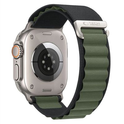 Pasek Tech-Protect Nylon Pro na Apple Watch 44 / 45 / 46 / 49 mm - zielony
