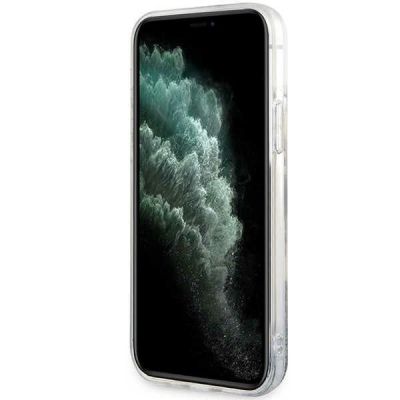 5. Etui Karl Lagerfeld Glitter Choupette Head na iPhone 12 / iPhone 12 Pro - srebrne