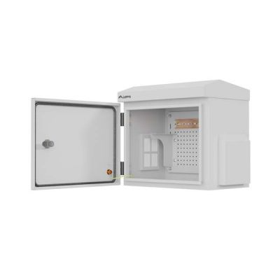 23. SZAFA RACK WISZĄCA 10" HERMETYCZNA IP55 MONTAŻ NA ŚCIANIE/SŁUPIE 320X220X300 SZARA LANBERG (ZŁOŻONA)