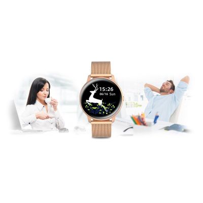 15. Damski SMARTWATCH G.Rossi SW015-4 Różowe złoto