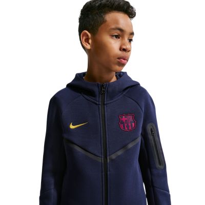 4. Bluza dla dzieci Nike FC Barcelona Tech Fleece granatowa II3722 498