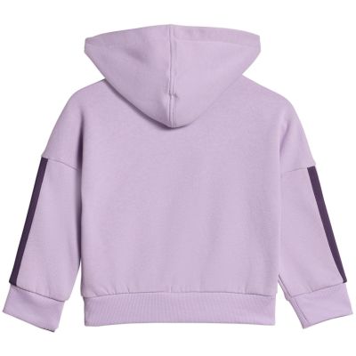 3. Dres dla dzieci adidas Essentials Joggers 3-Stripes Hoodie fioletowy JV9856