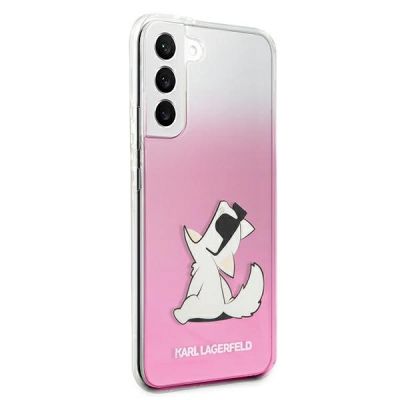 4. Etui Karl Lagerfeld Choupette Eat na Samsung Galaxy S22+ - różowe