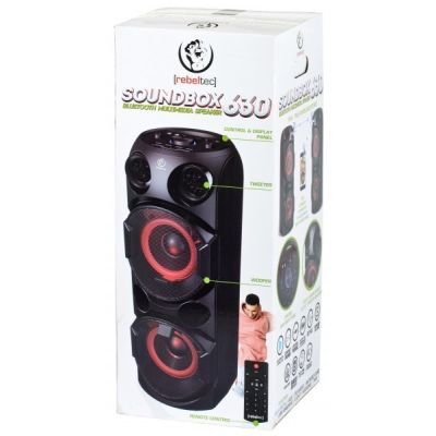 6. Rebeltec SoundBox 630 Przenośny głośnik Bluetooth stereo czarny, 70W RMS